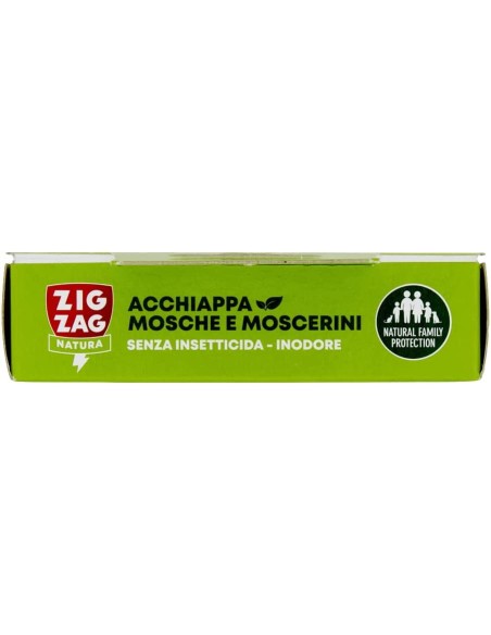 zig zag mosche e moscerini - 4 strisce biadesive con colla e attrattivo: tuttocasashop.live: pulizia e cura della casa