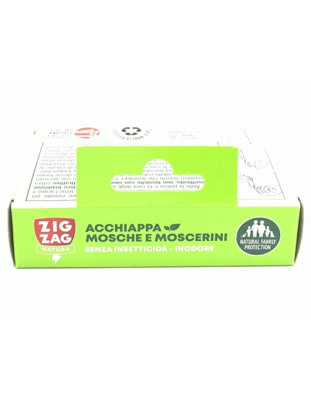 zig zag mosche e moscerini - 4 strisce biadesive con colla e attrattivo: tuttocasashop.live: pulizia e cura della casa