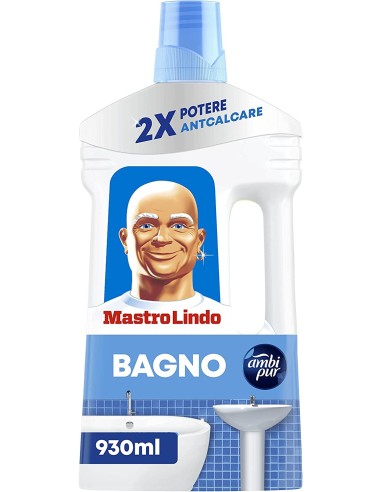 mastro lindo bagno - 930ml - detergente anticalcare freschezza intensa: tuttocasashop.live: pulizia e cura della casa