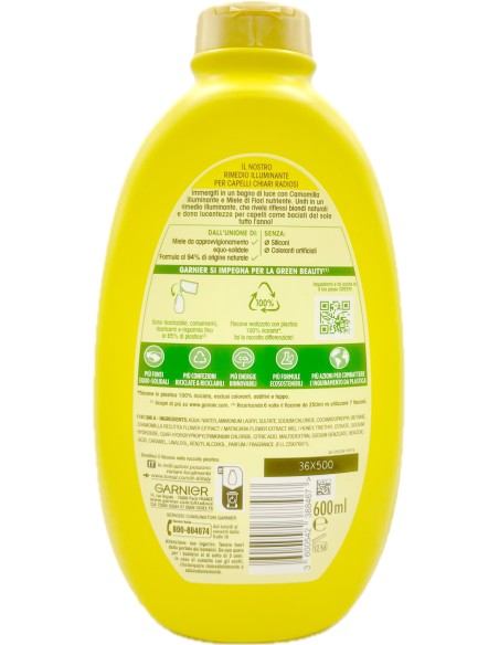 ultra dolce shampoo 600ml camomilla e miele schiarisce e ravviva i riflessi: tuttocasashop.live: igiene e cura della persona