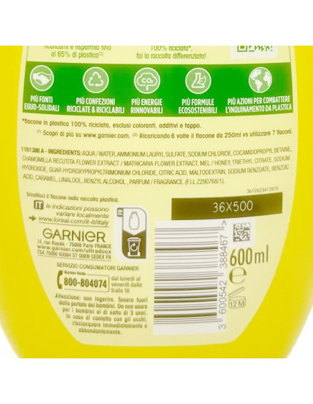ultra dolce shampoo 600ml camomilla e miele schiarisce e ravviva i riflessi: tuttocasashop.live: igiene e cura della persona