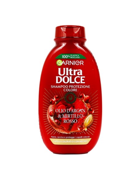 ultra dolce shampoo 250ml protezione colore - olio di argan e mirtillo rosso: tuttocasashop.live: igiene e cura della persona
