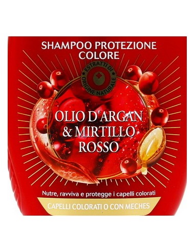 ultra dolce shampoo 250ml protezione colore - olio di argan e mirtillo rosso: tuttocasashop.live: igiene e cura della persona