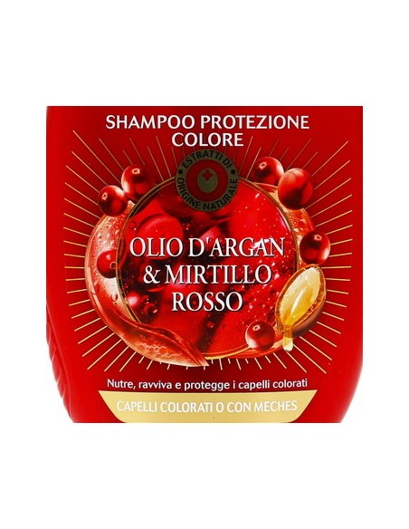 ultra dolce shampoo 250ml protezione colore - olio di argan e mirtillo rosso: tuttocasashop.live: igiene e cura della persona