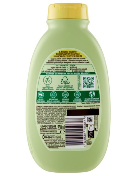 ultra dolce shampoo 250ml purificante delicato - argilla dolce e cetro: tuttocasashop.live: igiene e cura della persona