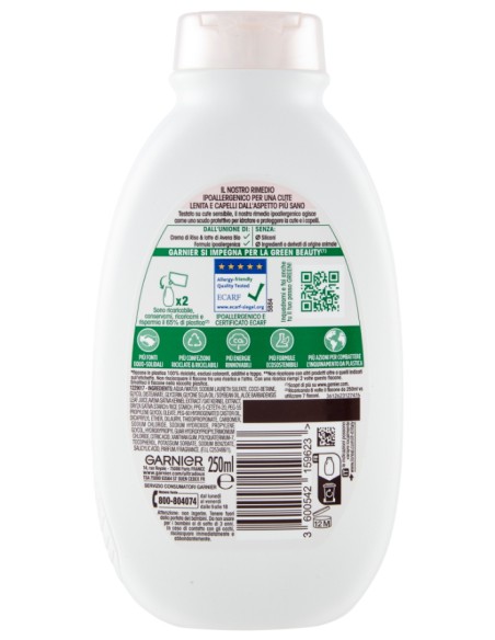 ultra dolce shampoo 250ml delicato lenitivo - delicatezza d'avena: tuttocasashop.live: igiene e cura della persona