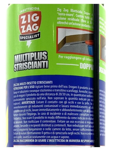 zig zag specialist multiplus striscianti 600ml - blatticida - lunga durata: tuttocasashop.live: pulizia e cura della casa