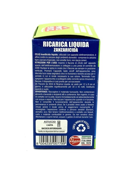 zig zag ricarica liquido zanzaricida 45 notti - per diffusore elettrico: tuttocasashop.live: pulizia e cura della casa