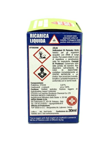 zig zag ricarica liquido zanzaricida 45 notti - per diffusore elettrico: tuttocasashop.live: pulizia e cura della casa