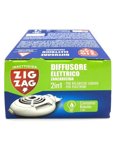 zig zag diffusore elettrico zanzaricida - con ricarica liquida 45 notti: tuttocasashop.live: pulizia e cura della casa