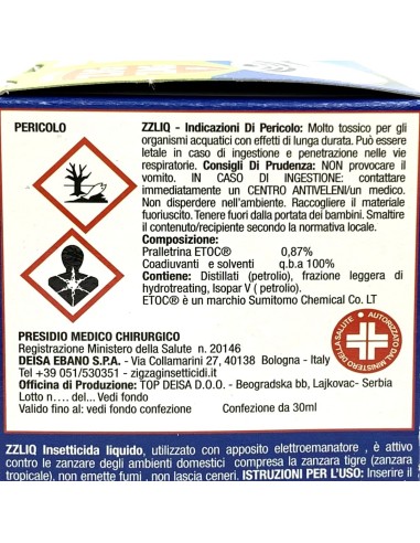 zig zag diffusore elettrico zanzaricida - con ricarica liquida 45 notti: tuttocasashop.live: pulizia e cura della casa