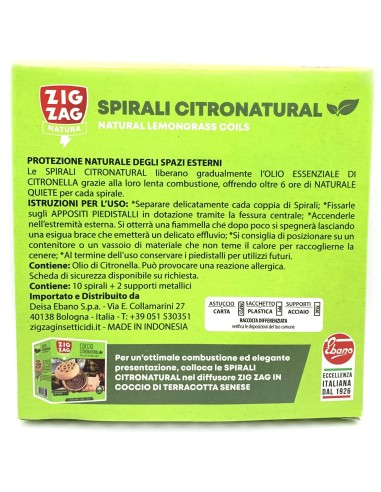 zig zag spirali antizanzara 10pz - spiralette - camping - spazi aperti: tuttocasashop.live: pulizia e cura della casa
