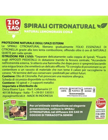 zig zag spirali antizanzara 10pz - spiralette - camping - spazi aperti: tuttocasashop.live: pulizia e cura della casa