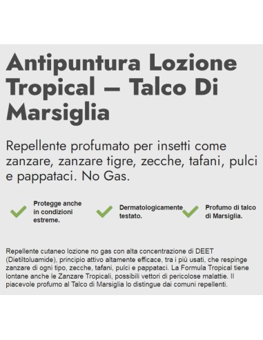 zig zag insetti-via tropical antizanzare e zecche vapo 100ml talco marsiglia: tuttocasashop.live: igiene e cura della persona