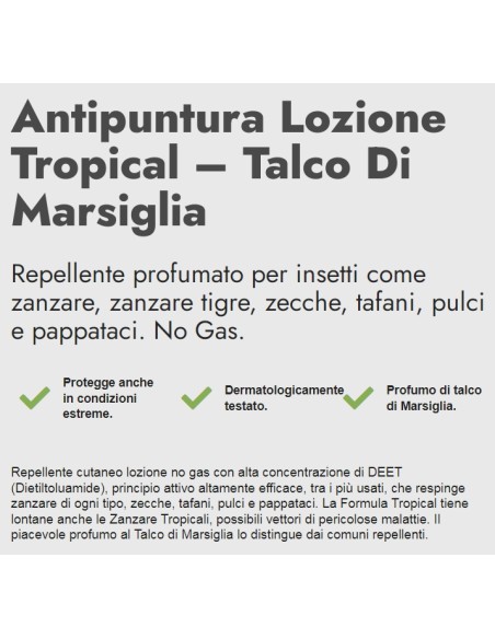 zig zag insetti-via tropical antizanzare e zecche vapo 100ml talco marsiglia: tuttocasashop.live: igiene e cura della persona