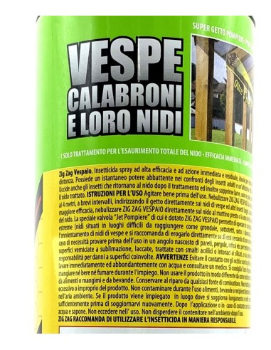 zig zag vespaio power insetticida vespe calabroni e loro nidi - 600ml: tuttocasashop.live: pulizia e cura della casa