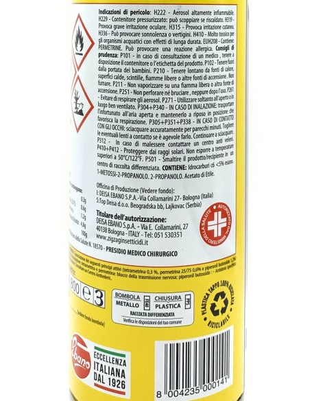 zig zag vespaio power insetticida vespe calabroni e loro nidi - 600ml: tuttocasashop.live: pulizia e cura della casa