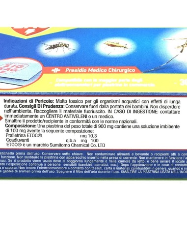 zig zag 30 piastrine per diffusore elettrico - zanzare comuni tigre tropical: tuttocasashop.live: pulizia e cura della casa