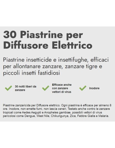 zig zag 30 piastrine per diffusore elettrico - zanzare comuni tigre tropical: tuttocasashop.live: pulizia e cura della casa