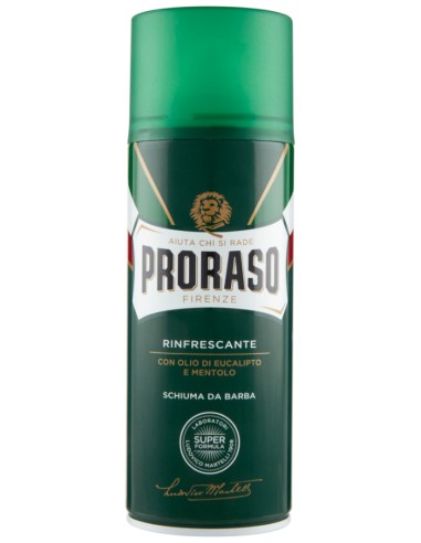 proraso schiuma da barba 400ml - rinfrescante tonificante eucalipto mentolo: tuttocasashop.live: igiene e cura della persona