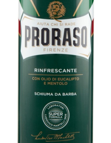 proraso schiuma da barba 400ml - rinfrescante tonificante eucalipto mentolo: tuttocasashop.live: igiene e cura della persona