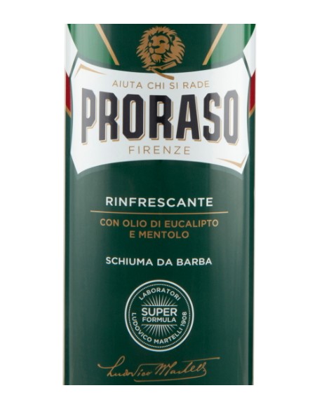 proraso schiuma da barba 400ml - rinfrescante tonificante eucalipto mentolo: tuttocasashop.live: igiene e cura della persona