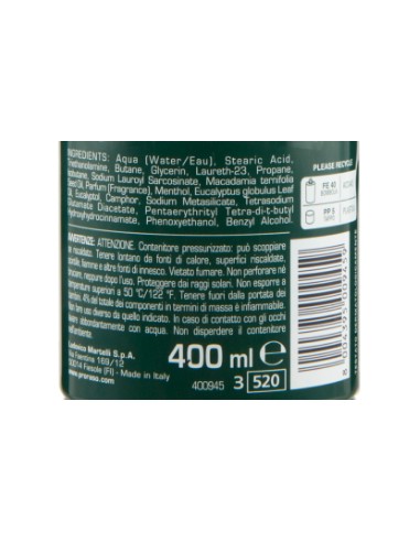 proraso schiuma da barba 400ml - rinfrescante tonificante eucalipto mentolo: tuttocasashop.live: igiene e cura della persona
