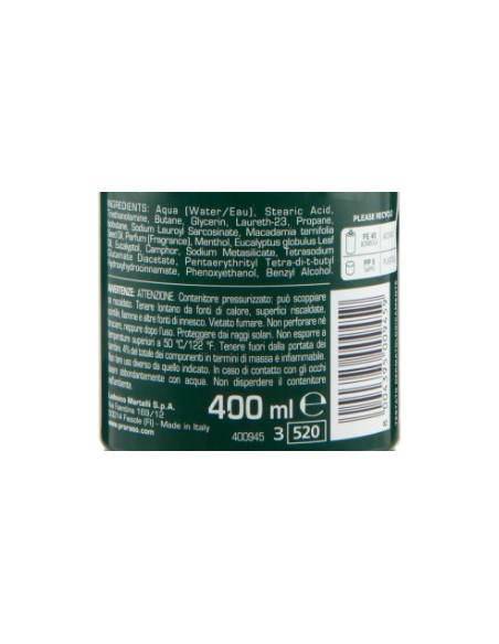 proraso schiuma da barba 400ml - rinfrescante tonificante eucalipto mentolo: tuttocasashop.live: igiene e cura della persona