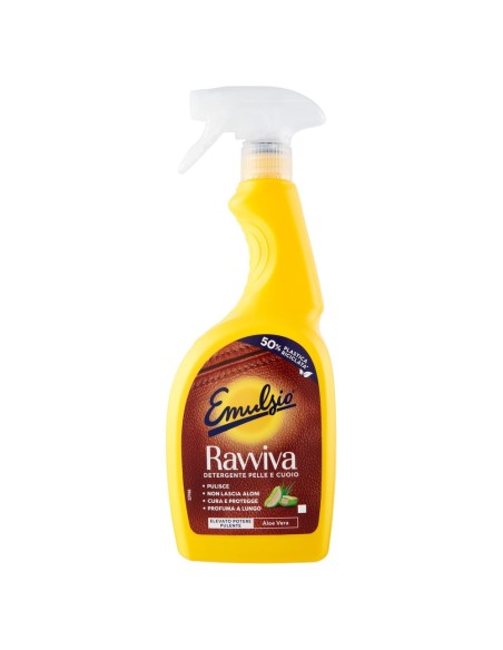 emulsio ravviva detergente per pelle e cuoio - confezione trigger da 600ml: tuttocasashop.live: pulizia e cura della casa
