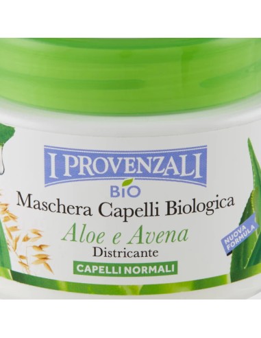 i provenzali bio' maschera capelli biologica - 200ml - aloe vera e avena: tuttocasashop.live: igiene e cura della persona