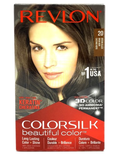 revlon colorsilk beautiful color - 20 - castano nero: tuttocasashop.live: igiene e cura della persona