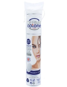 dermacotone dischetti levatrucco rotondi in cotone - 120 pezzi: tuttocasashop.live: igiene e cura della persona