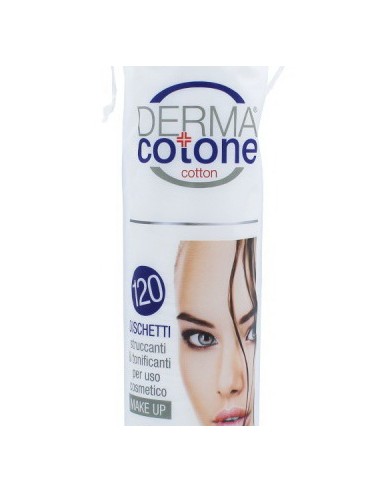 dermacotone dischetti levatrucco rotondi in cotone - 120 pezzi: tuttocasashop.live: igiene e cura della persona