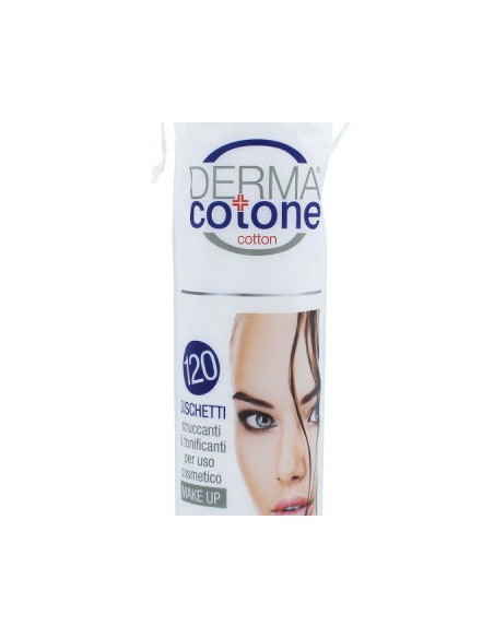 dermacotone dischetti levatrucco rotondi in cotone - 120 pezzi: tuttocasashop.live: igiene e cura della persona