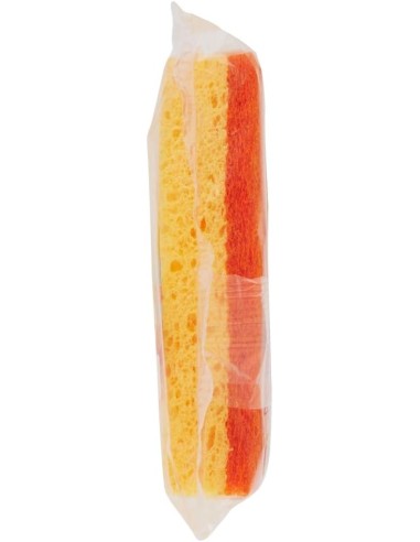 spontex doppiouso hot 2 spugne con abrasivo in cellulosa super assorbente: tuttocasashop.live: pulizia e cura della casa