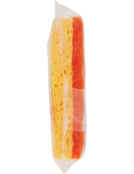 spontex doppiouso hot 2 spugne con abrasivo in cellulosa super assorbente: tuttocasashop.live: pulizia e cura della casa