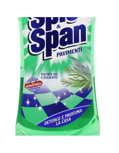 spic&span detergente liquido per pavimenti 1l - tea tree: tuttocasashop.live: pulizia e cura della casa