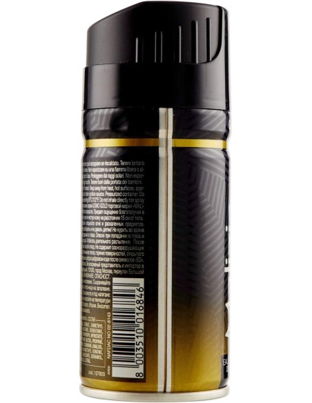 malizia uomo deodorante spray - 150ml - gold: tuttocasashop.live: igiene e cura della persona