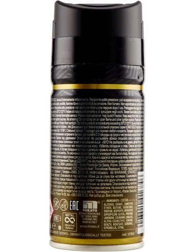 malizia uomo deodorante spray - 150ml - gold: tuttocasashop.live: igiene e cura della persona