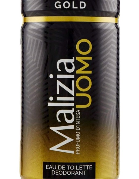 malizia uomo deodorante spray - 150ml - gold: tuttocasashop.live: igiene e cura della persona