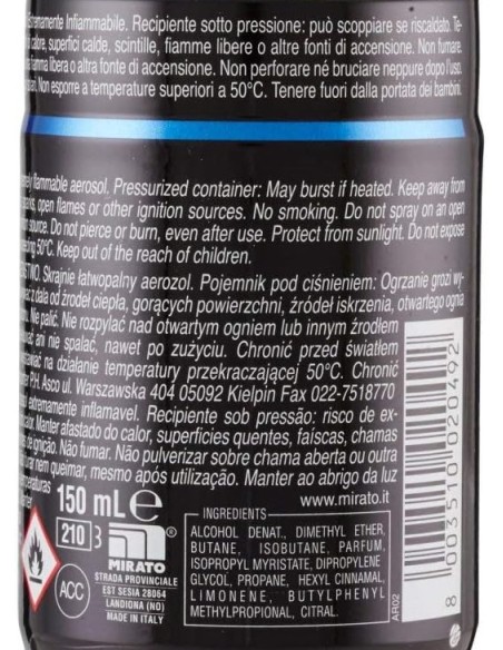 malizia uomo deodorante spray - 150ml - skyline: tuttocasashop.live: igiene e cura della persona