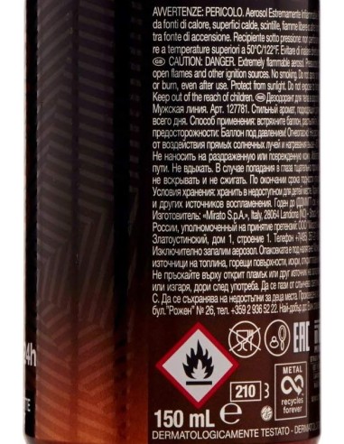 malizia uomo deodorante spray - 150ml - urban life: tuttocasashop.live: igiene e cura della persona