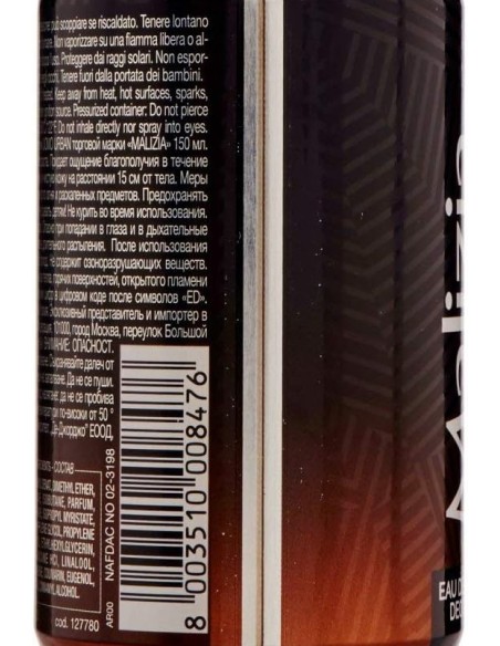 malizia uomo deodorante spray - 150ml - urban life: tuttocasashop.live: igiene e cura della persona