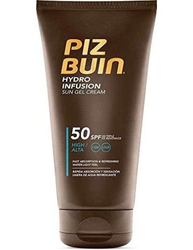 piz buin hydro infusion sun gel cream 150ml spf50 rinfresca protegge idrata: tuttocasashop.live: igiene e cura della persona