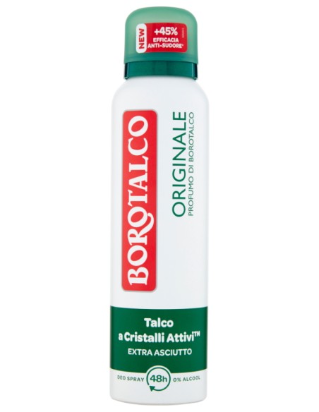 borotalco deodorante spray 150ml - original 48h - talco a cristalli attivi: tuttocasashop.live: igiene e cura della persona