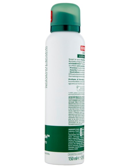 borotalco deodorante spray 150ml - original 48h - talco a cristalli attivi: tuttocasashop.live: igiene e cura della persona