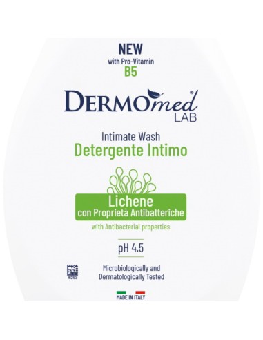 dermomed detergente intimo 250ml - lichene - con proprieta' antibatteriche: tuttocasashop.live: igiene e cura della persona