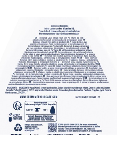dermomed detergente intimo 250ml - lichene - con proprieta' antibatteriche: tuttocasashop.live: igiene e cura della persona