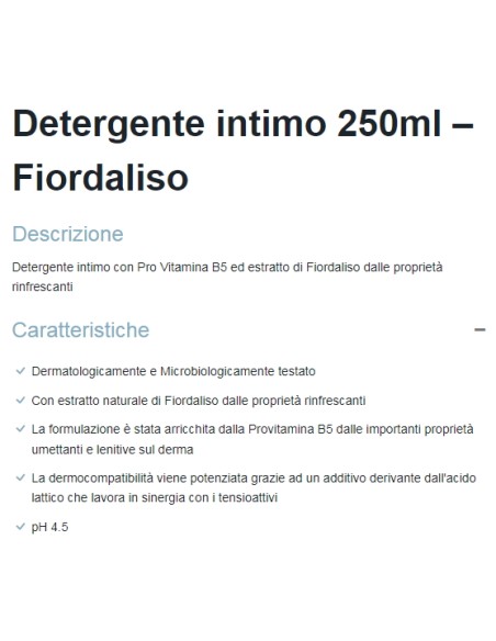 dermomed detergente intimo 250ml - fiordaliso - con proprieta' rinfrescanti: tuttocasashop.live: igiene e cura della persona