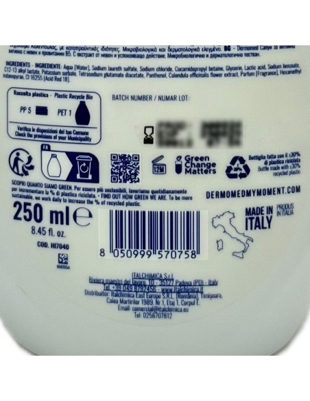 dermomed detergente intimo 250ml - calendula - con proprieta' lenitive: tuttocasashop.live: igiene e cura della persona